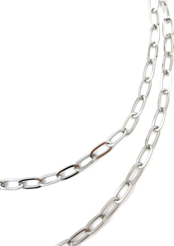 Dây chuyền titan 2 lớp phong cách punk trẻ trung