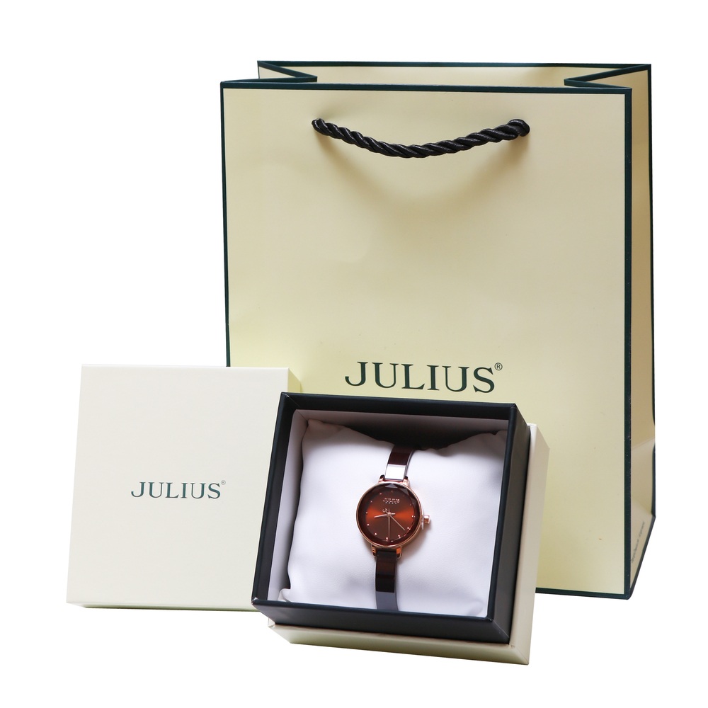 Đồng Hồ Nữ Julius Hàn Quốc JA-1348 Dây Da Cá Tính