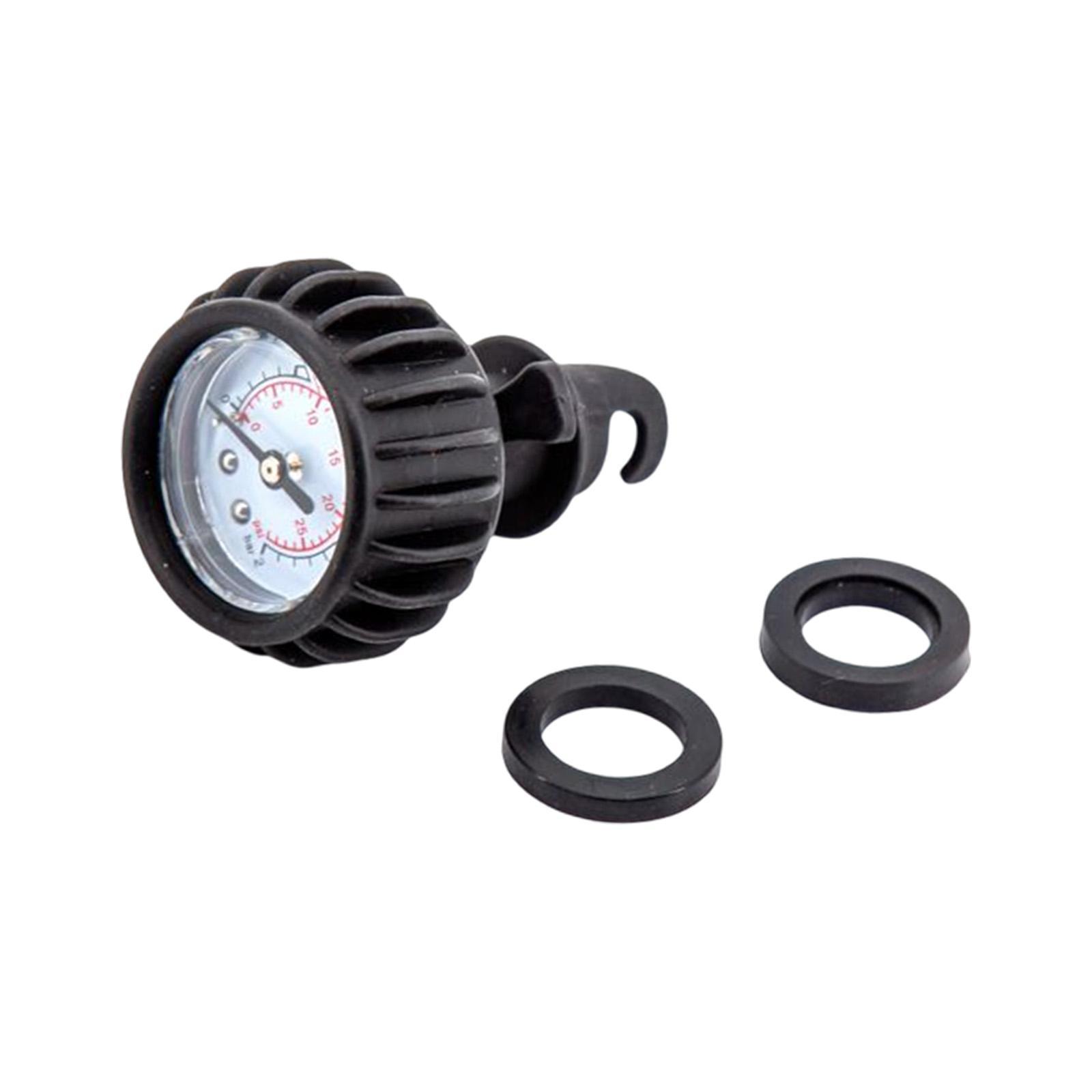 Inflatable Boat Air Pressure Gauge, Kayak , Black Connector for Dinghy Inflatable Boat