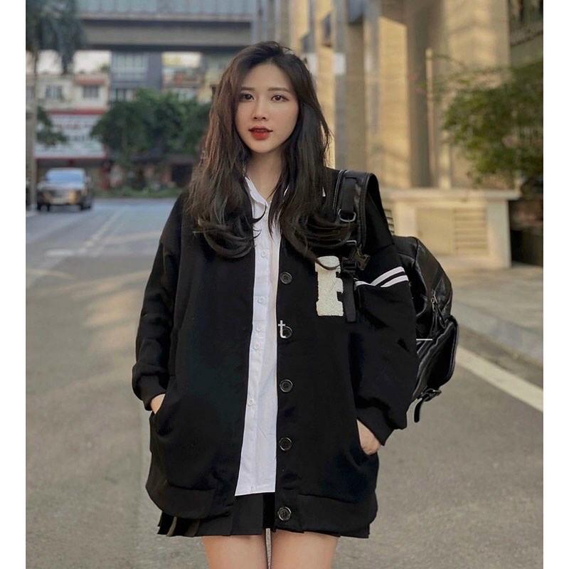 Áo khoác nỉ ngoại cardigan cài nút không nón unisex ulzzang nam nữ