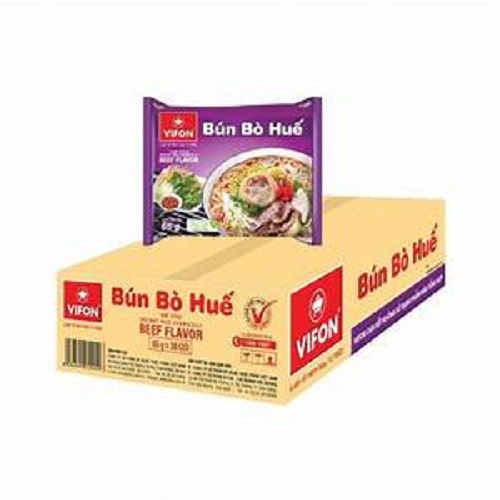 Thùng 30 gói bún bò Huế Vifon 65g