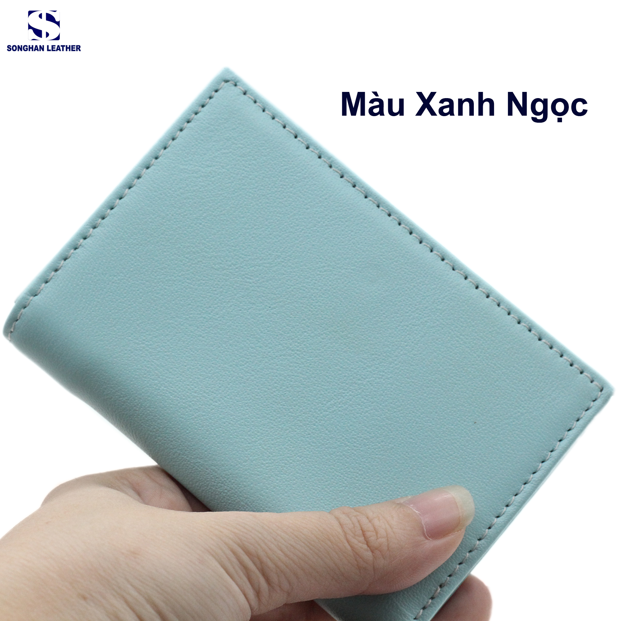 Ví Gập Ba Nam Nữ Da Bò Songhan Leather VN01 – Nhỏ Gọn Tiện Lợi Đa Năng.Bảo Hành 12 Tháng