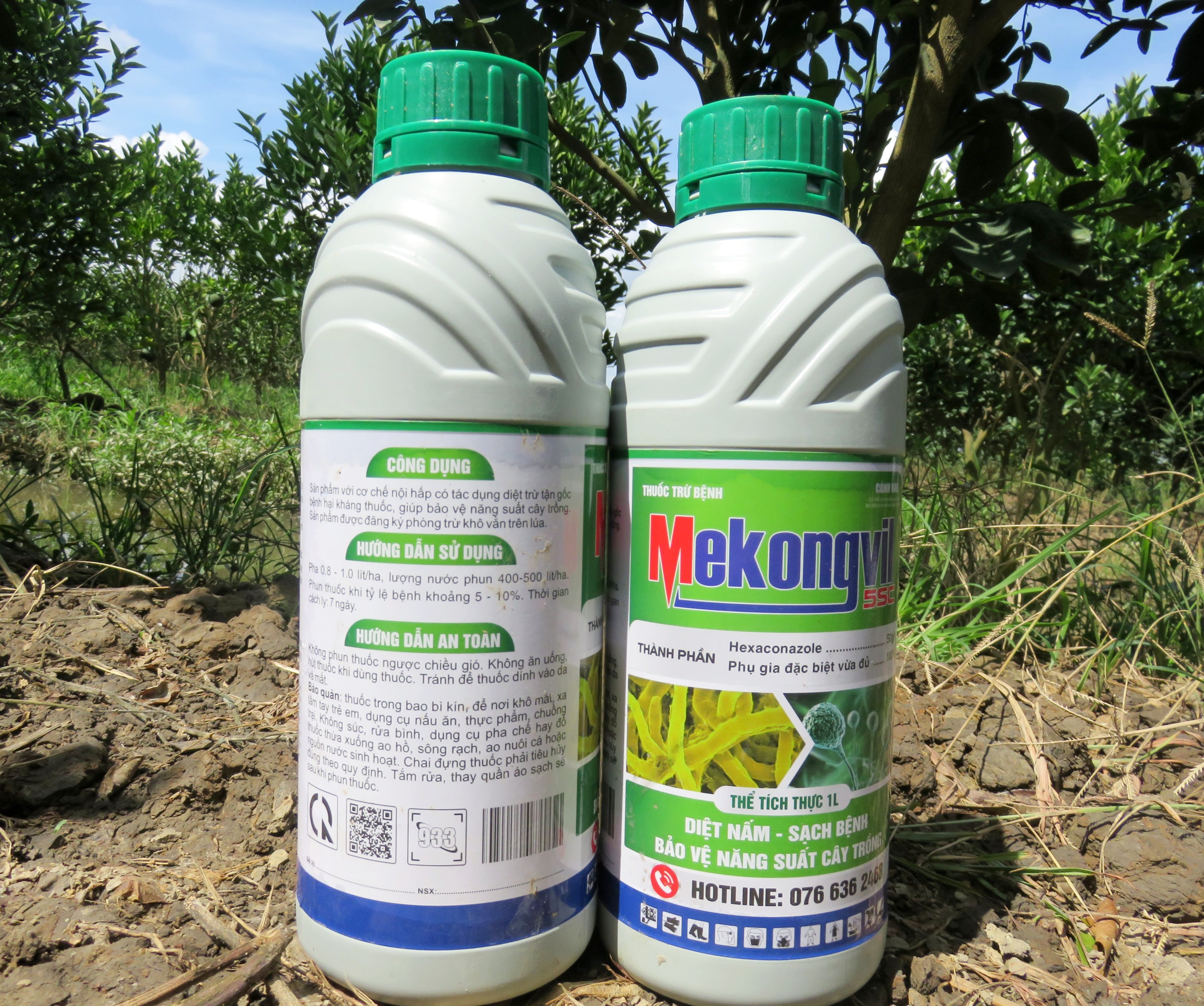 THUỐC TRỪ NẤM BỆNH, PHỤC HỒI CÂY, DƯỠNG XANH LÁ - MEKONG VIL CHAI 1 LÍT