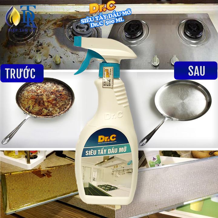 Siêu tẩy dầu mỡ Dr.C 500 ml