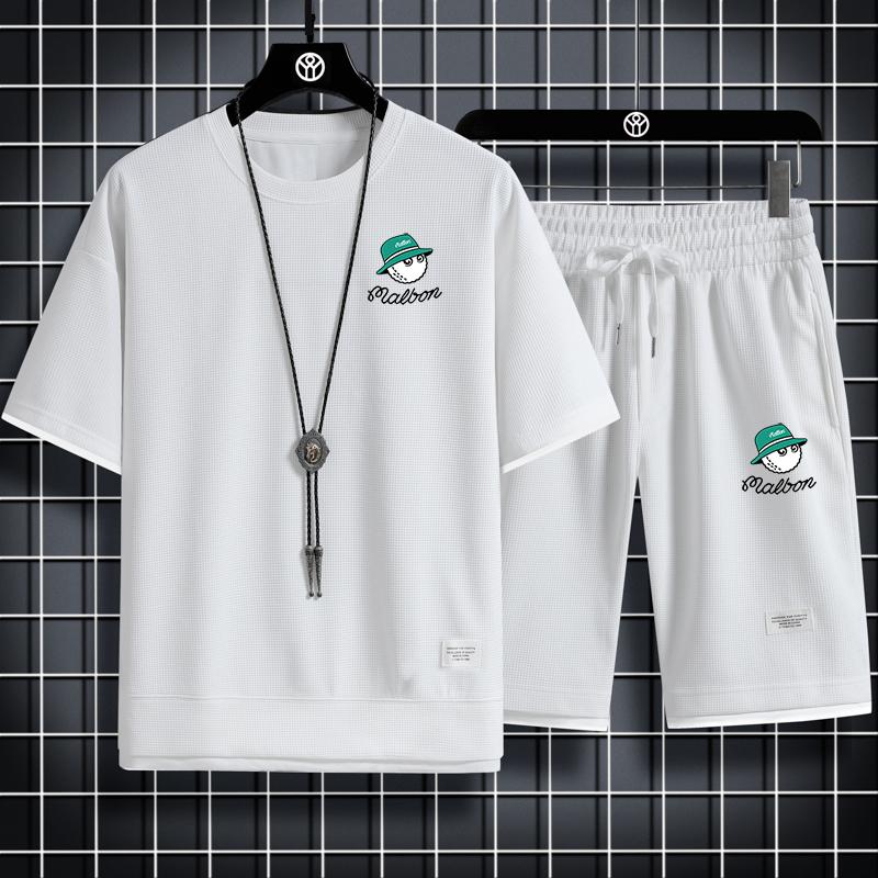 Golf 2023 Mùa hè Mới thời trang thể thao lỏng lẻo hai mảnh đặt nam thời trang chất lượng cao đa chức năng thoải mái Color: 8 Size: M