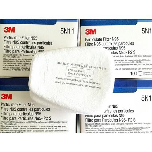 Bộ mặt nạ phòng độc 3M 7502 7 món - Mặt nạ chống độc chống bụi kháng khuẩn Mặt nạ phun sơn phun xịt hóa chất