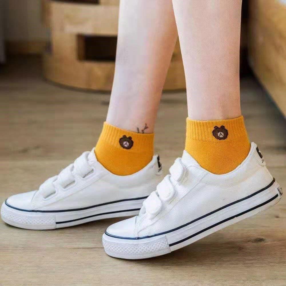️ GIÁ HỦY DIỆT️10 ĐÔI TẤT GẤU CỔ NGẮN ĐỦ MÀU ĐẸP