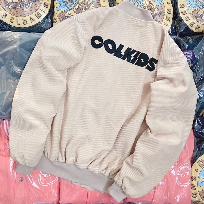 ÁO BOMBER chữ COLKIDS hình thật