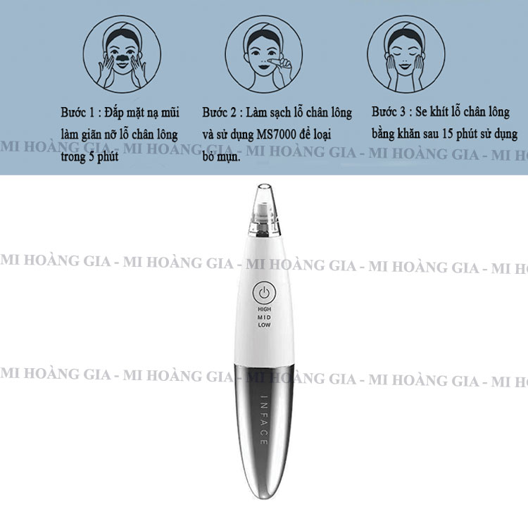 Máy hút mụn đầu đen inFace MS7000 - Hàng Chính Hãng