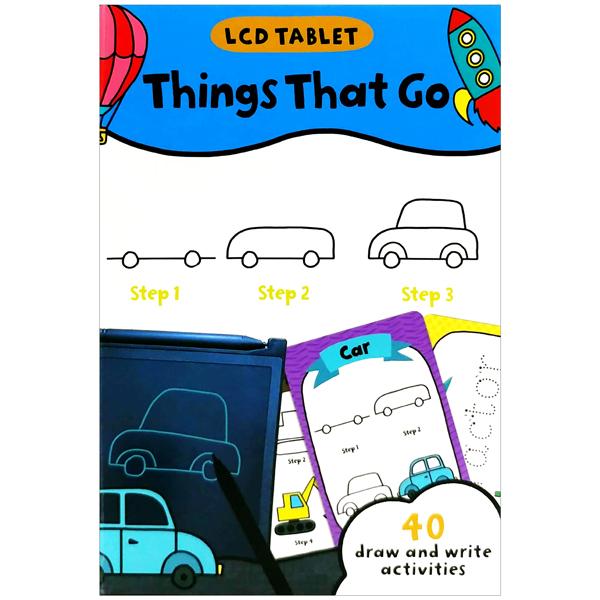 LCD Tablet & Flashcards - Things That Go