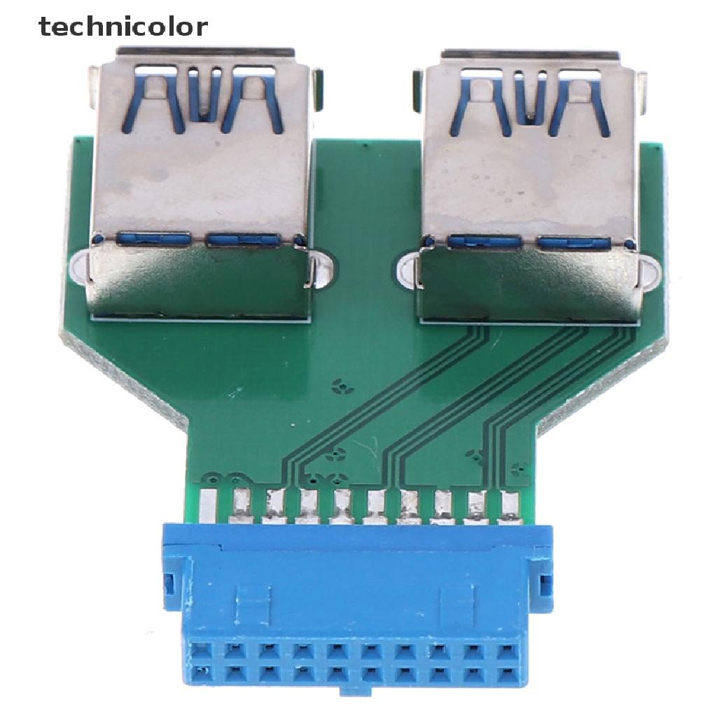 Đầu Chuyển Đổi Internal Interboard 2 Cổng Usb 3.0 Female Sang 20 Pin Female