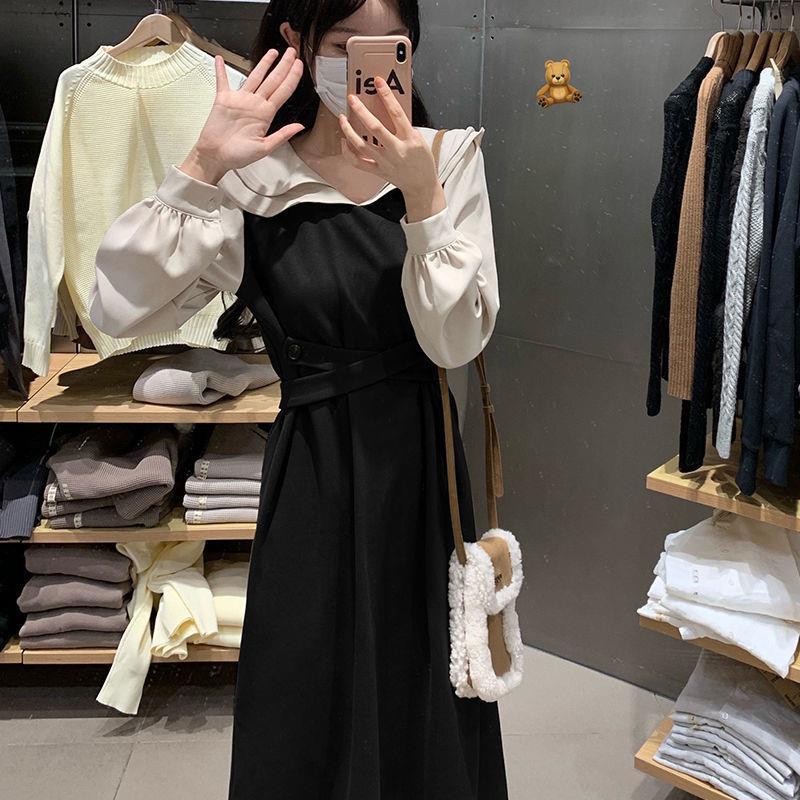 Đầm Suông Chữ A Dài Quá Gối Phong Cách Pháp Tiểu Thư Cổ Áo Cách Điệu Sica3