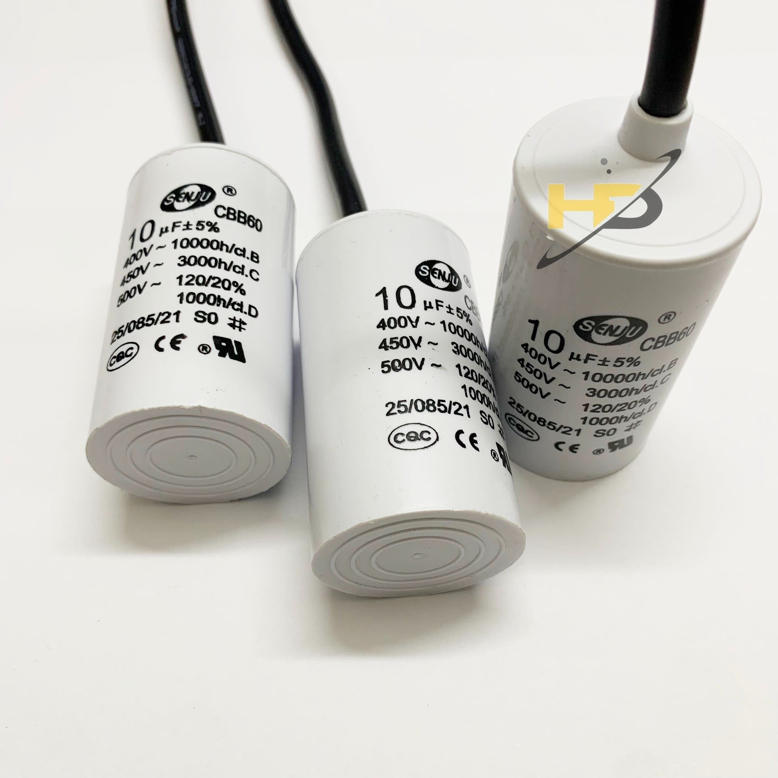 Tụ Động Cơ Micro CBB60 450V 10uF , Tụ Khởi Động Động Cơ Đơn AC