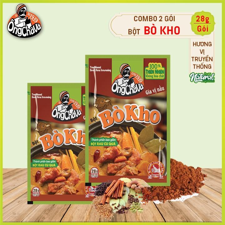 Combo 2 Túi Bột Bò Kho Ông Chà Và 28gram
