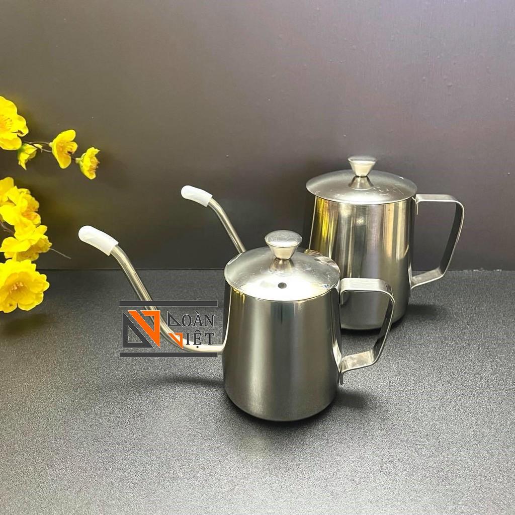 CA RÓT nước , rót trà, BÌNH trà CÓ NẮP - VÒI DÀI INOX SUS 304 CAO CẤP NHIỀU SIZE