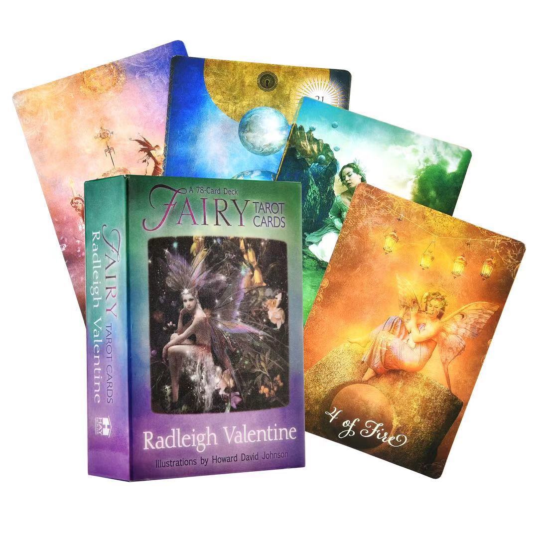 Combo Bộ Bài Bói Tarot Fairy Tarot Cards Cao Cấp và Túi Nhung Đựng Tarot