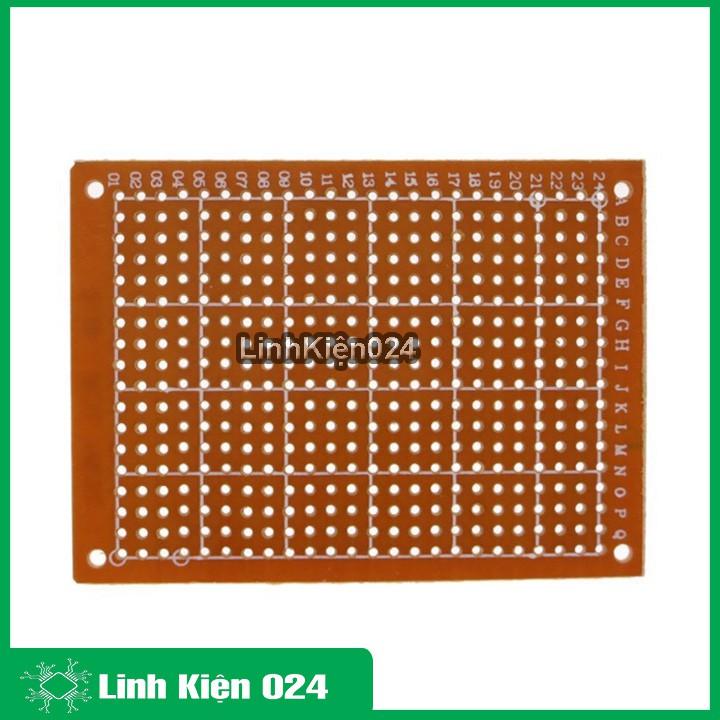 Phíp Đồng Lỗ - Bảng Mạch Đục Lỗ Sẵn PCB Nâu Kích Thước 5x7MM