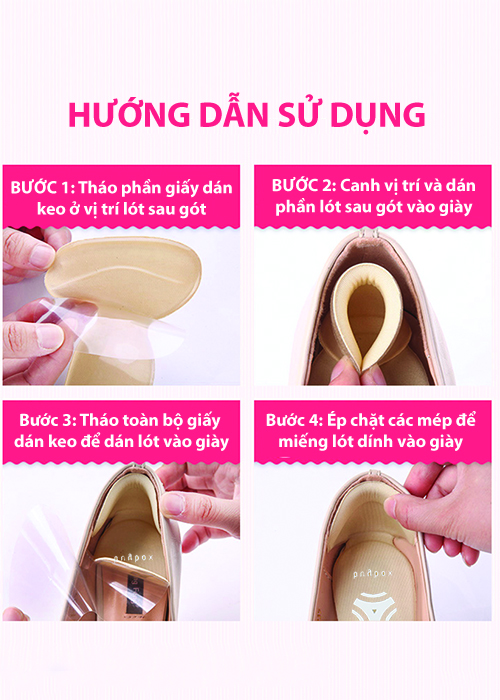 Combo 03 phụ kiện chuyên dùng mang giày cao gót êm chân (mũi tròn) - buybox - BBPK09-11-50