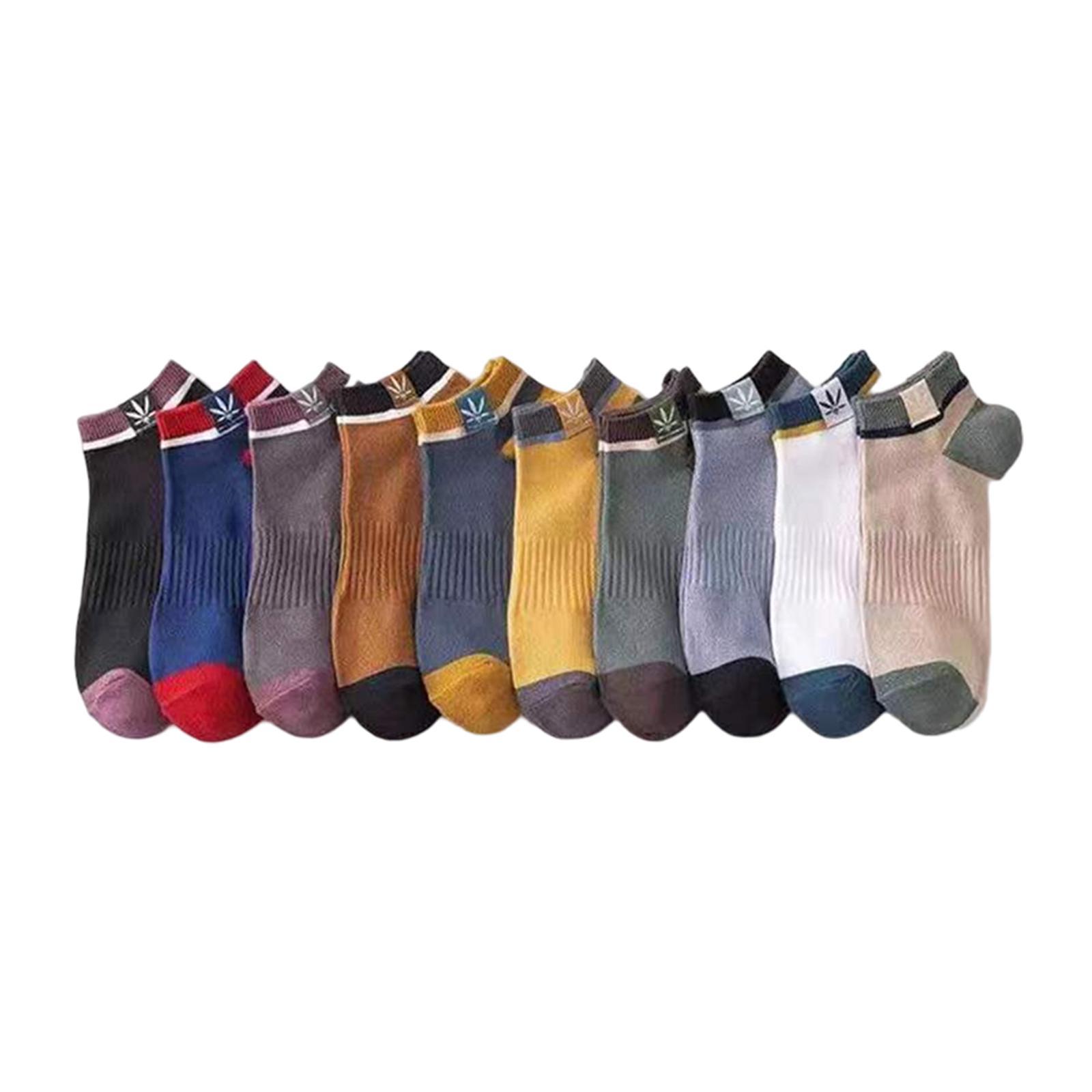 10 Pairs Mens Ankle Socks Low Cut Comfort Sweat Wicking Casual for Running