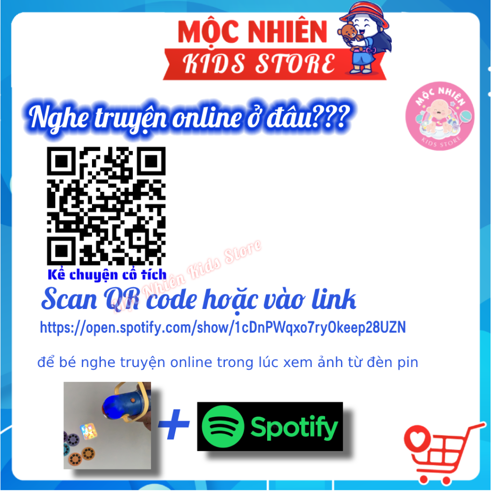 Đồ Chơi Đèn Pin Kể Chuyện Mideer Phiên Bản 12 Truyện - Mideer StoryBook Torch