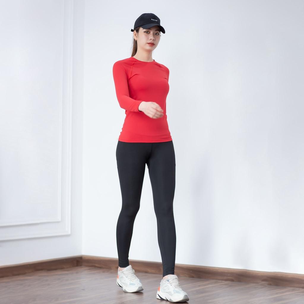 Bộ tập Quần Genmax V3 - Áo dài tay Gladimax Pro Trainnning GTN02 cho tập gym, chạy bộ, tập yoga