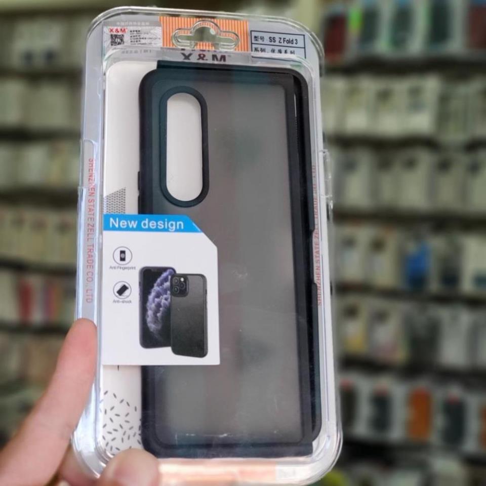 Ốp X&M nhám viền dẻo cho Samsung Z Fold 3 5G chống sốc siêu đẹp.
