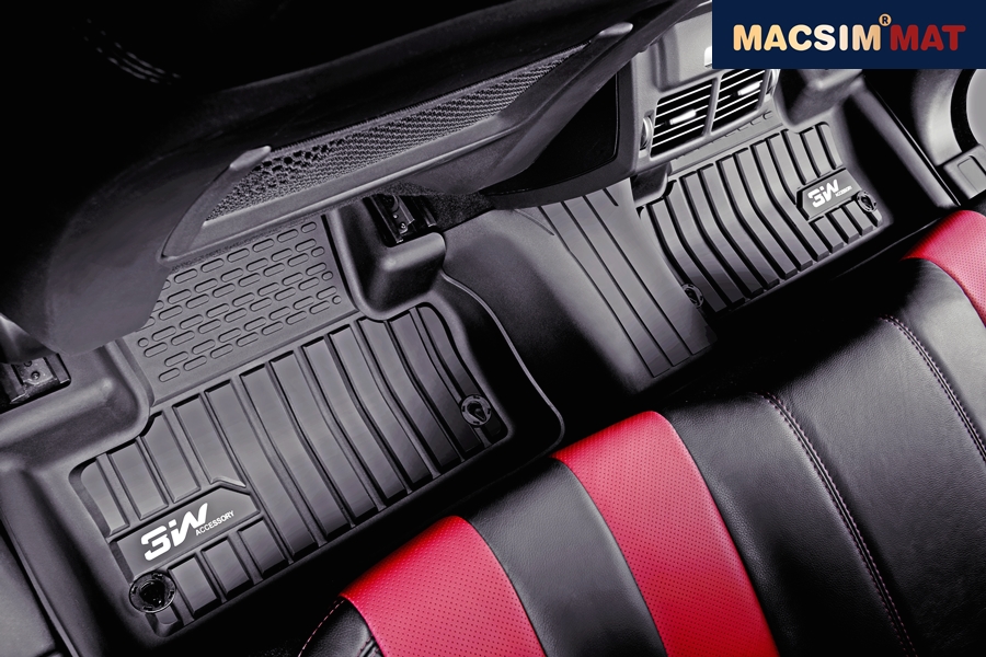 Thảm lót sàn xe ô tô Range Rover Sports 2014 đến nay,chất liệu nhựa TPE đúc khuôn cao cấp,nhãn hiệu Macsim 3W.
