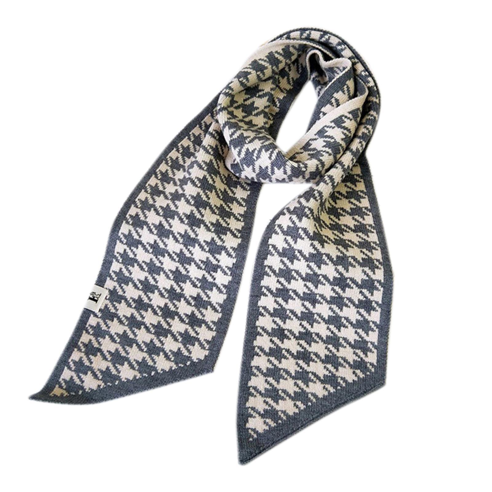 Women's Long Plaid Blanket Chunky Soft Winter/Fall Warm Scarf Big Tartan Scarves Wrap Shawl Knitted Neckerchief Neck Warmer