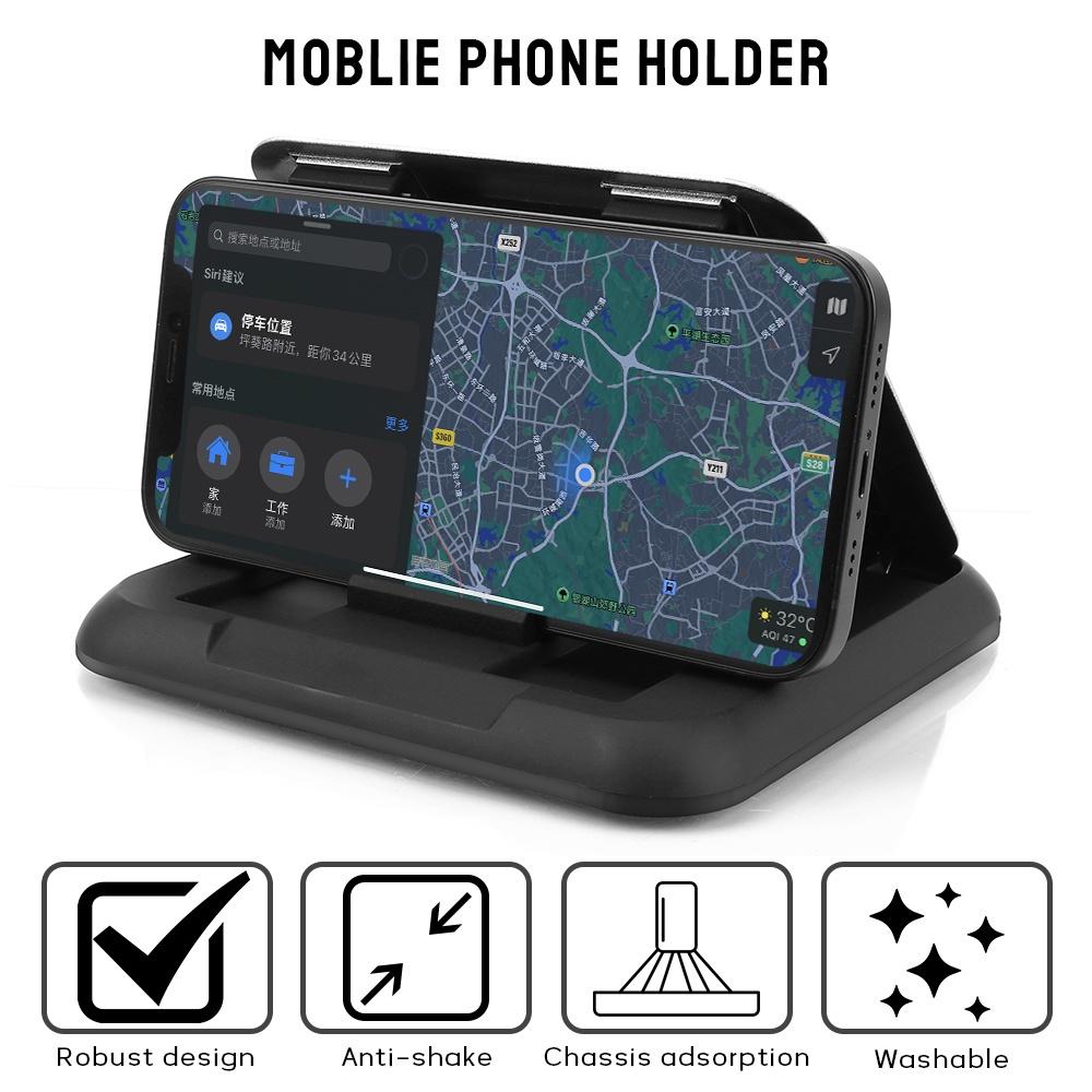 Giá đỡ điện thoại/ GPS bằng silicon chống trượt kèm giác hút tùy chỉnh tiện dụng cho xe hơi