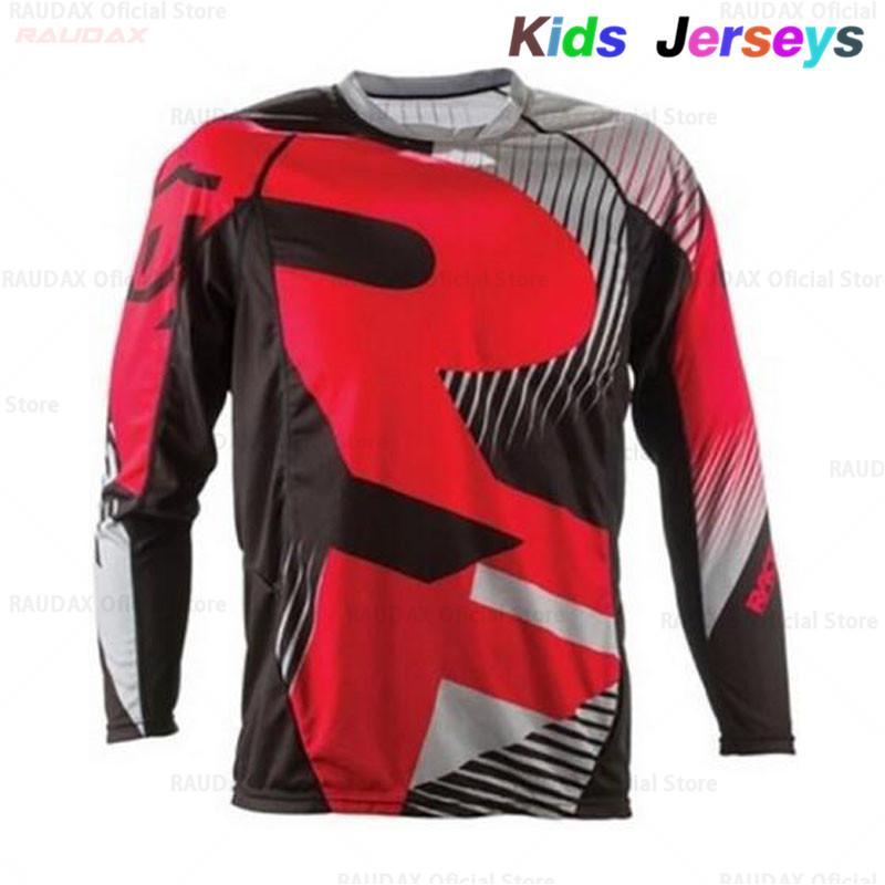 2023 RF Trẻ Em Nhanh Khô Motocross Jersey Trẻ Em Xuống Dốc Xe Đạp DH Áo Sơ Mi Xe Máy Quần Áo Ropa Cho Bé Trai MTB Áo Thun Color: 8 Size: S