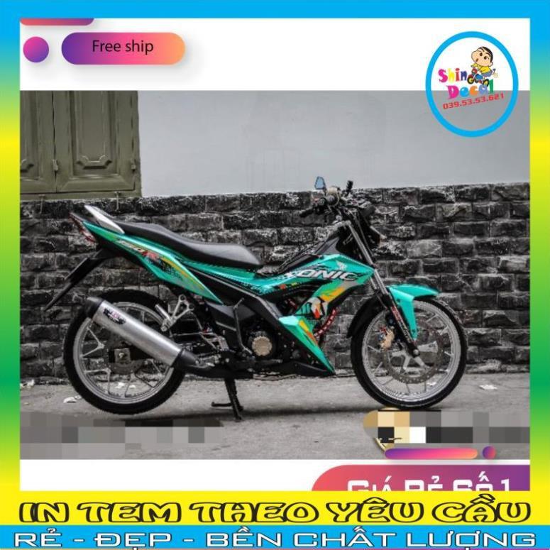 TEM RỜI SONIC 150 XANH