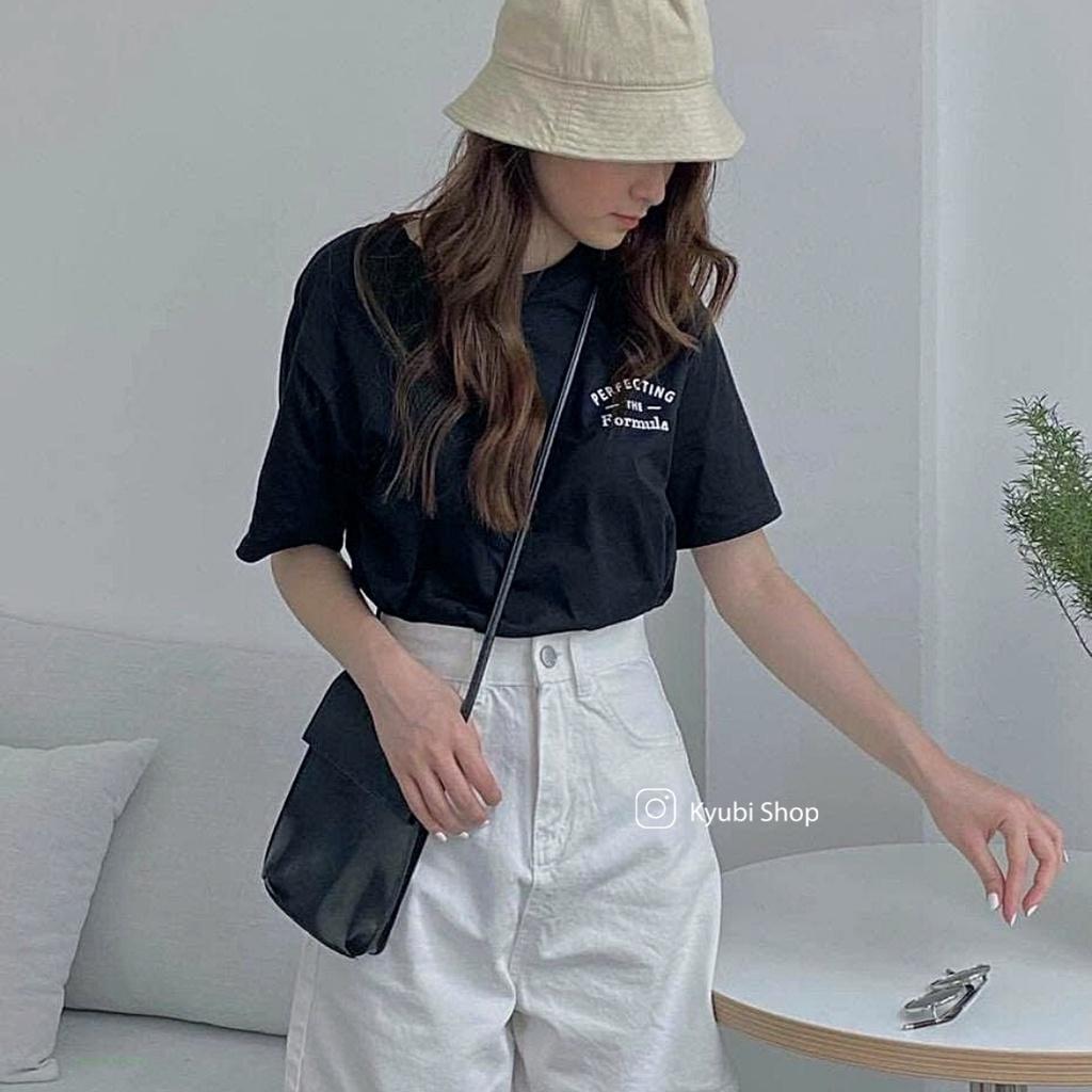 Quần sọt jean ngố lửng nữ Simple Kyubi Ulzzang form rộng (Có Bigsize, Size đại) - Quần Short Jean Kyubi JN21