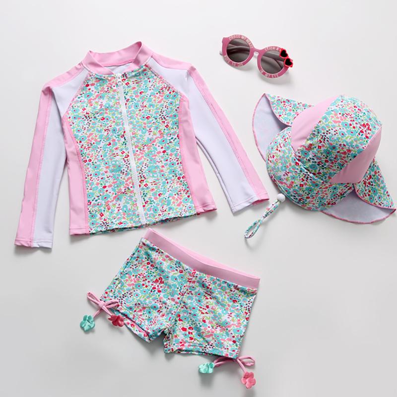 Đồ Bơi Bé Gái 2020 Trẻ Em Mới Của Bơi Chống Tia UV Đi Biển Cho Bé Gái Trẻ Em Đồ Tắm Bé Tập Bơi phù Hợp Với