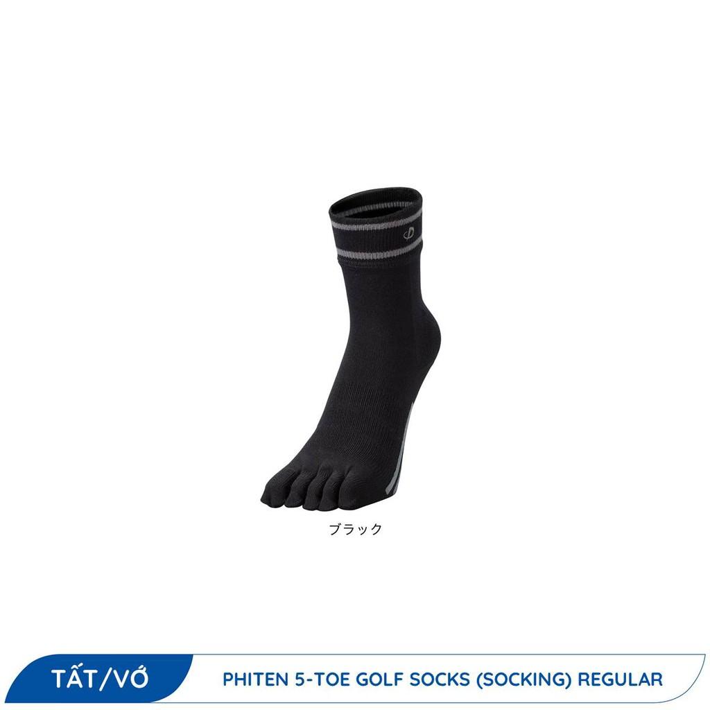 Vớ Tất Thể Thao Xỏ Ngón Cổ Cao Phiten 5-Toe Golf Socks Regular - AL936573/AL936673
