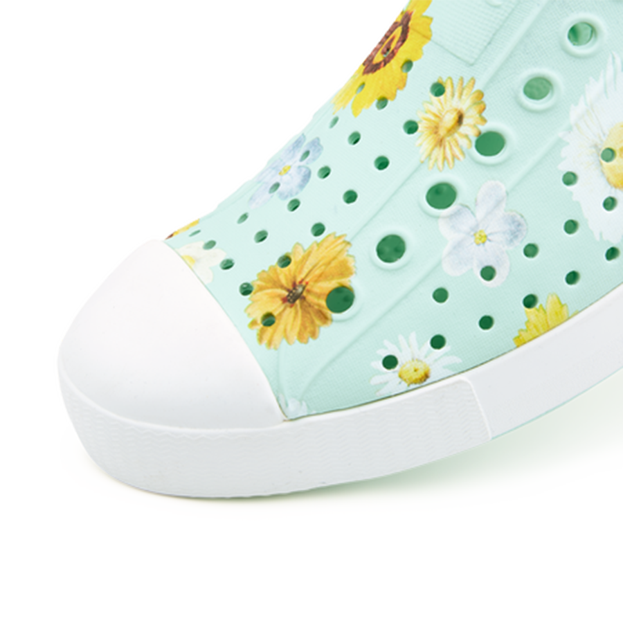 Giày Lười Unisex NATIVE Jefferson Print - Celtuse Green/ Shell White/ Memento Floral - 34.5