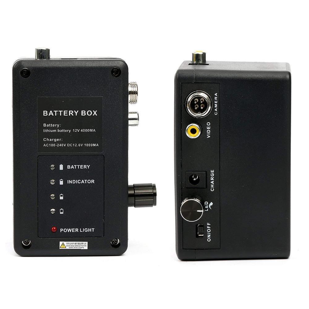 SYANSPAN 4500mah Pin của Máy quay video kiểm tra đường ống và Đường ống thoát nước Hệ thống nội soi công nghiệp Hộp di động