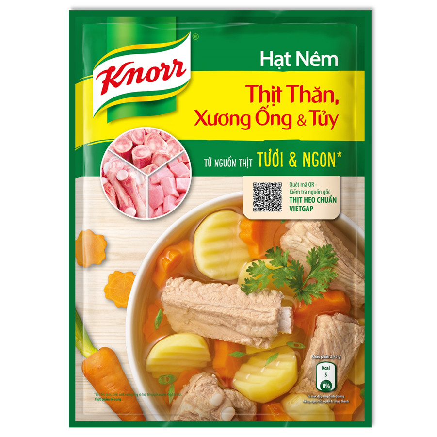 Hạt Nêm Knorr Từ Thịt Thăn, Xương Ống Và Tủy Bổ Sung Vitamin A (400g) - 32010212