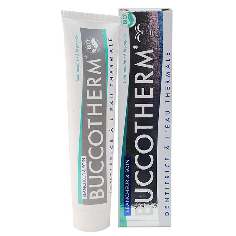 Kem đánh răng hữu cơ vị bạc hà làm trắng răng Buccotherm 75ml-Nhập khẩu chính hãng từ Pháp