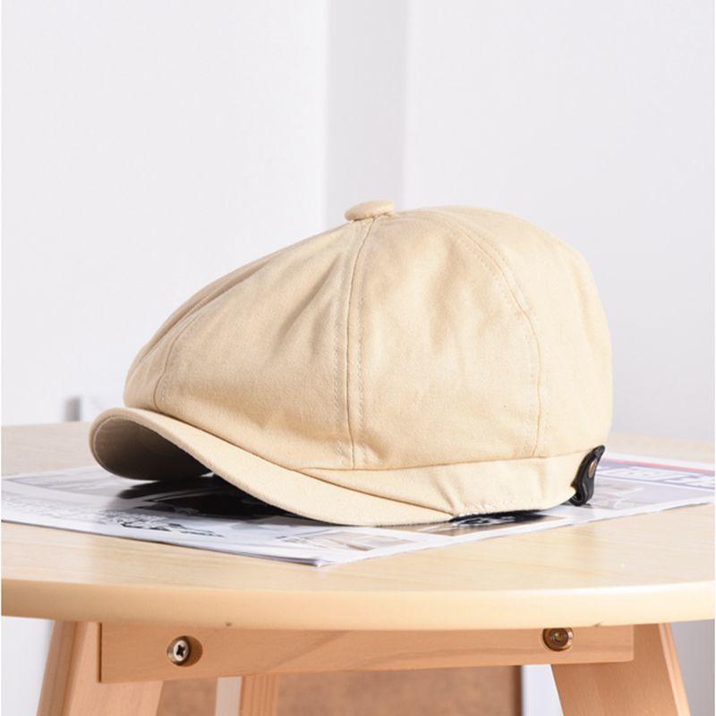 Mùa Xuân Mùa Hè Và Mùa Thu Mũ Cotton Hình Bát Giác Bộ Đội Nữ Mũ Nồi Người Plus Kích Thước Newsboy Nón 54-56Cm 56-58Cm 58-60Cm 60-62Cm