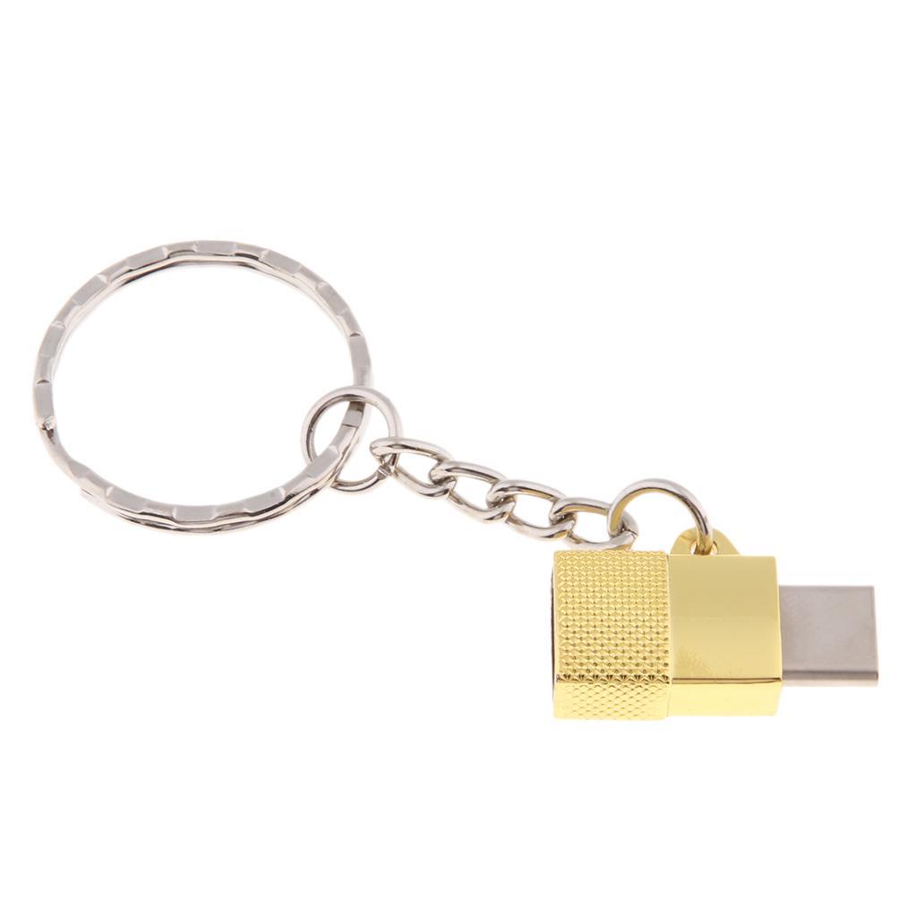 Portable Type-c Male to Micro USB Female OTG Adapter Charging & Data