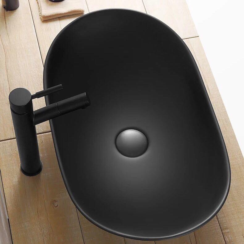 Chậu sứ lavabo để bàn màu đen huyền bí cùng các màu khác vô cùng độc đáo