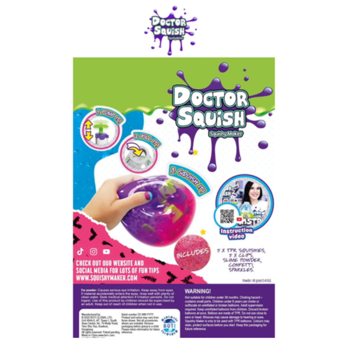 Đồ Chơi Refill Tạo Bong Bóng Squishy Doctor Squish 38039R