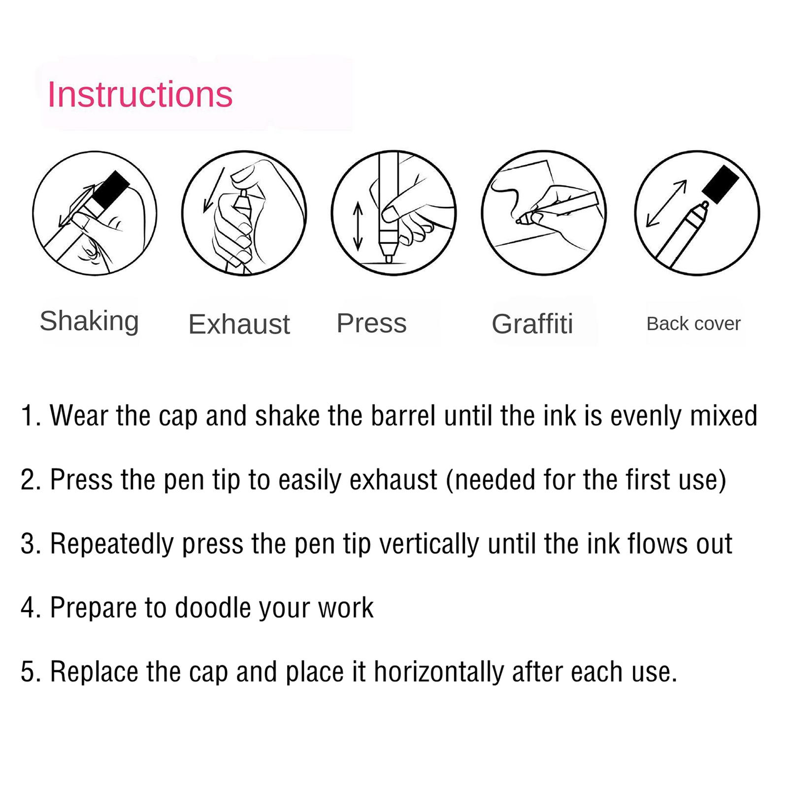 Double Line Outline Pens,12 Colours Outline Pens Fluorescent Glitter Two-Line Pen Permanent Marker Waterproof Pen for Card Making