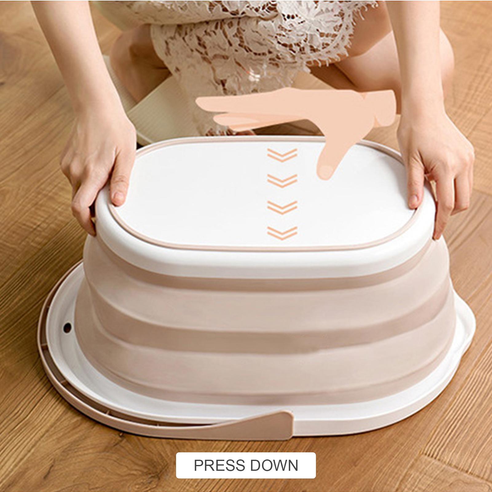 Xô có thể thu gọn có tay cầm