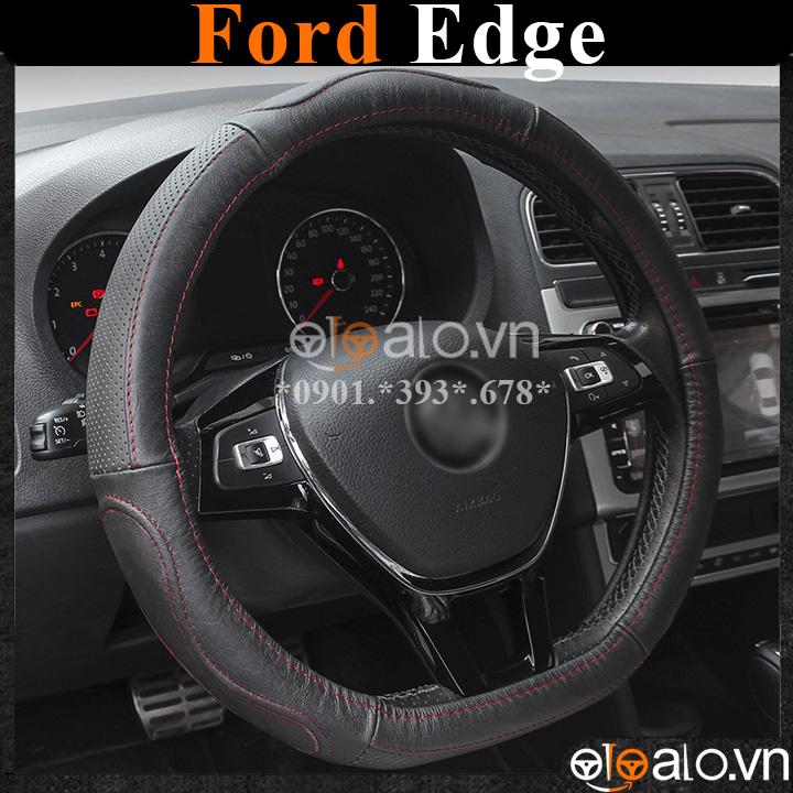 Bọc vô lăng D cut xe ô tô Ford Edge volang Dcut da cao cấp - OTOALO