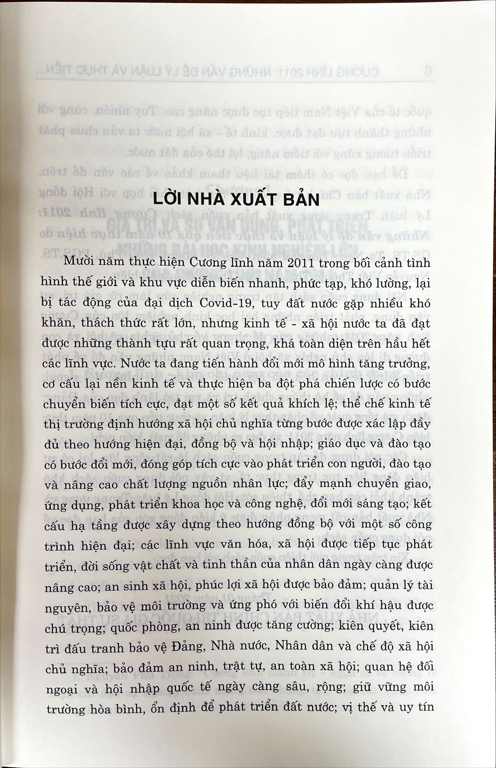 Cương lĩnh 2011: Những vấn đề lý luận và thực tiễn qua 10 năm thực hiện