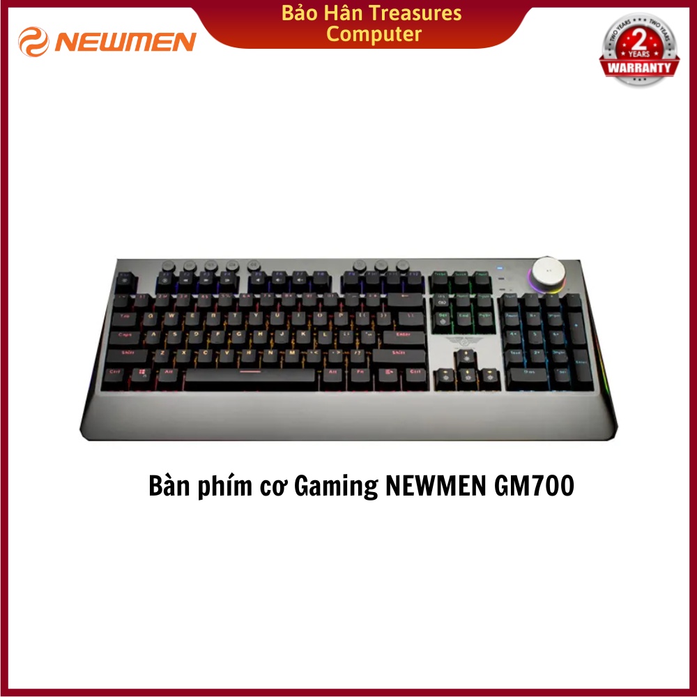 Bàn phím cơ có dây Newmen GM700 Hotswap - Hàng Chính Hãng