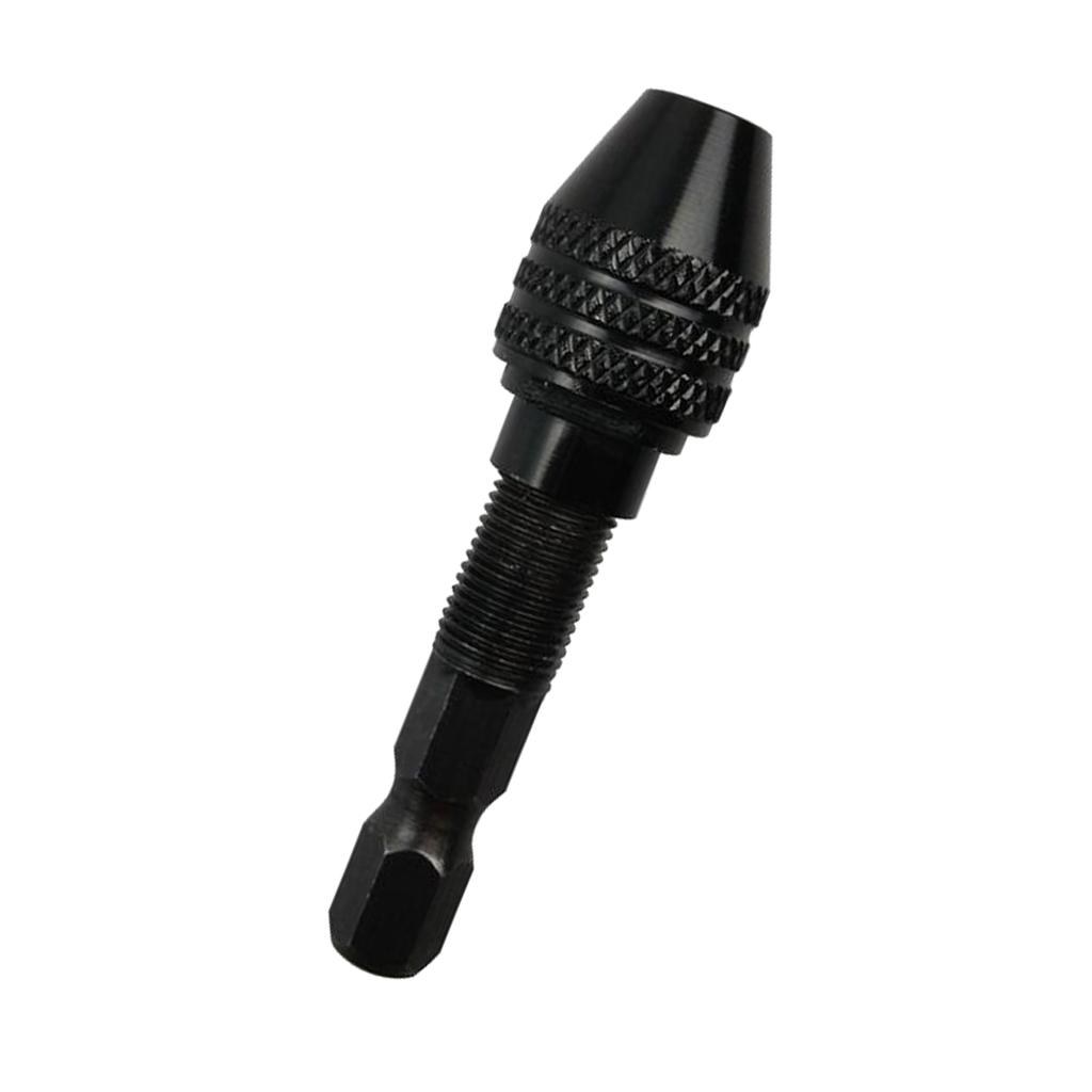 0.3-3.2mm Keyless Drill Chuck Conversion Tool 1/4inch Hex Shank Quick Change