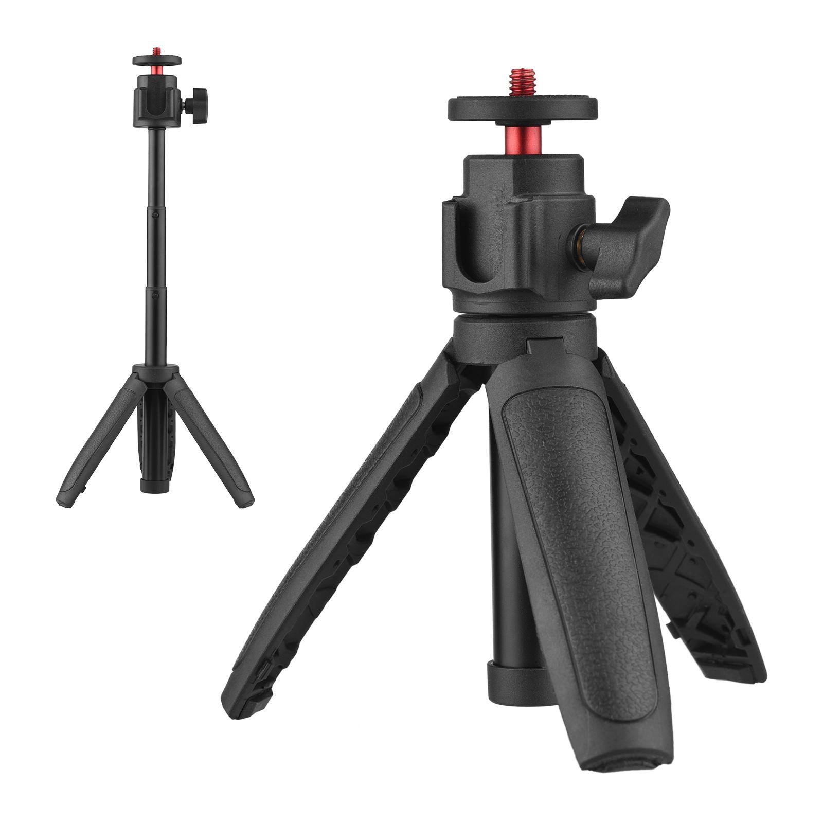 Lightweight Portable Tripod Extendable Tripod Stand Handle Grip with Adjustable Height for Phone Camera Selfie Video