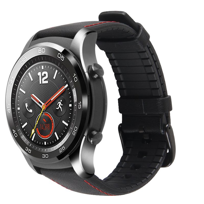 Dây Da Hybrid cho Cho Đồng Hồ Samsung Galaxy Watch 46, Gear S3, Huawei GT, Fossil, Đồng hồ Classic (Size 22mm)